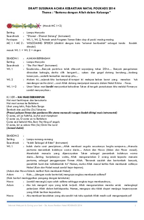 9 desember 20209 desember 2020 oleh tim editorial. The ROMP Family: 20+ Koleski Terbaru Rundown Acara Natal ...