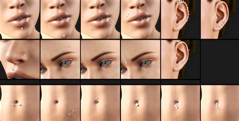 Piercing Collection For Genesis Female S Daz D