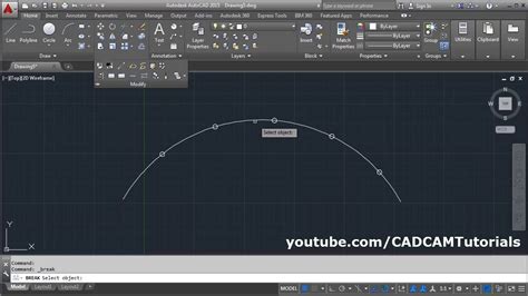 Short Break Line Autocad