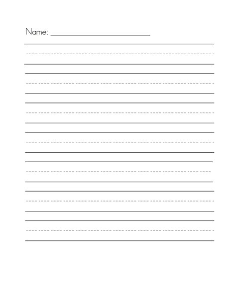 How to write a paper. Lined Paper for Writing | Activity Shelter