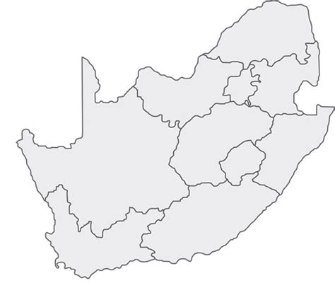 Blank Map Of South Africa Provinces
