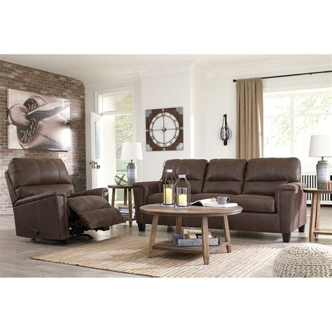 Signature Design By Ashley Navi 3pc Reclining Living Room Group Value