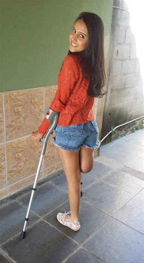 Beautiful Girls Amputee With Crutches Amputee Girls