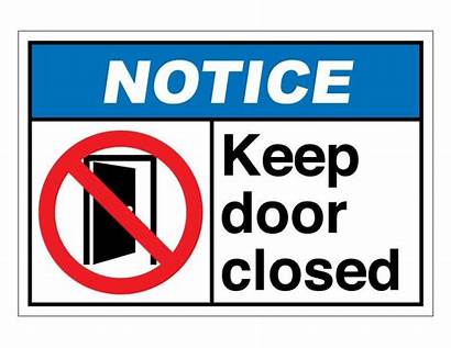 Door Closed Keep Close Sign Please Printable