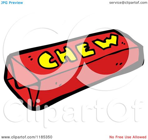 Cartoon Of A Pack Of Chewing Gum Royalty Free Vector Illustration By