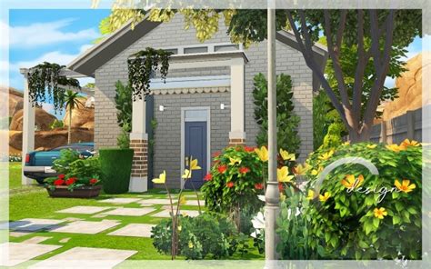 Base Starter House By Praline At Cross Design Sims 4 Updates