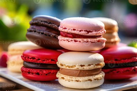 Close Up Shot Of Macarons Ai Generated 31089436 Stock Photo At Vecteezy