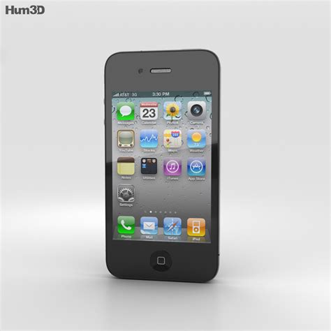 Apple Iphone 4 3d Model Electronics On Hum3d