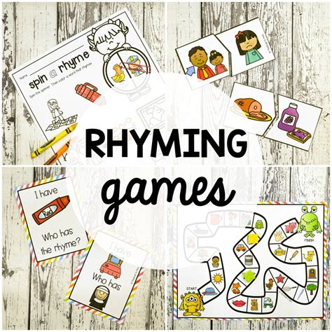 Printable Rhyming Games
