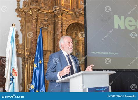 Santiago, Spain, November 29, 2022: Presentation by Former Minister