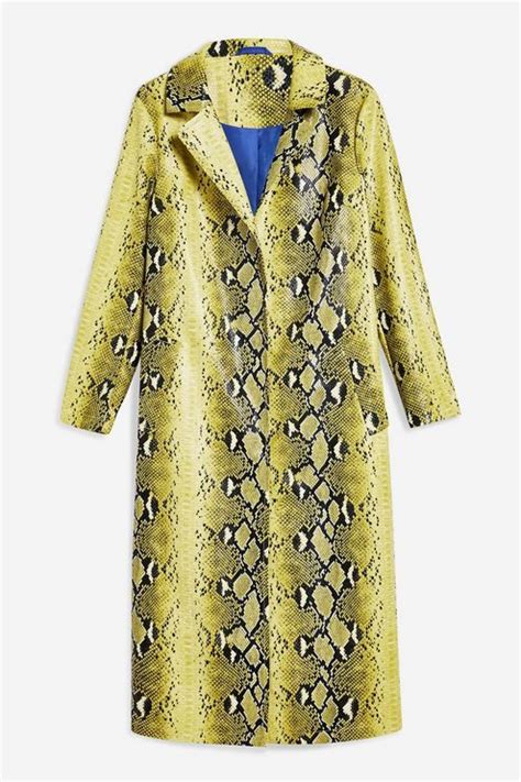 Snake Print Coat Topshop Usa High Street Fashion Topshop Outfit