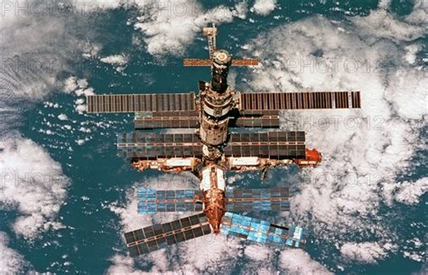 Survey Views Of The Mir Space Station Taken After Undocking Photo12 Universal Images Group