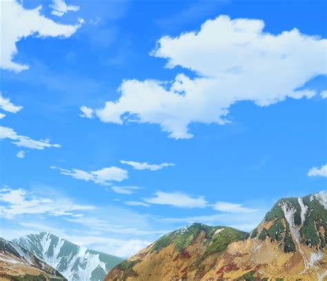Anime Landscape Anime Mountain Background