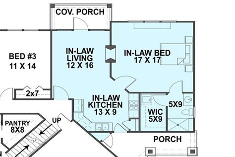 House Plans With 2 Bedroom Inlaw Suite 6 Bedroom Country Style Home