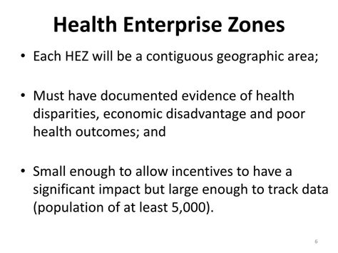 Ppt Health Enterprise Zones Powerpoint Presentation Free Download
