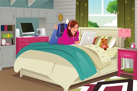 Best Teen Bedroom Illustrations Royalty Free Vector Graphics And Clip