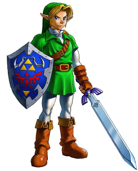 Adult Link Characters And Art The Legend Of Zelda Ocarina Of Time 3d