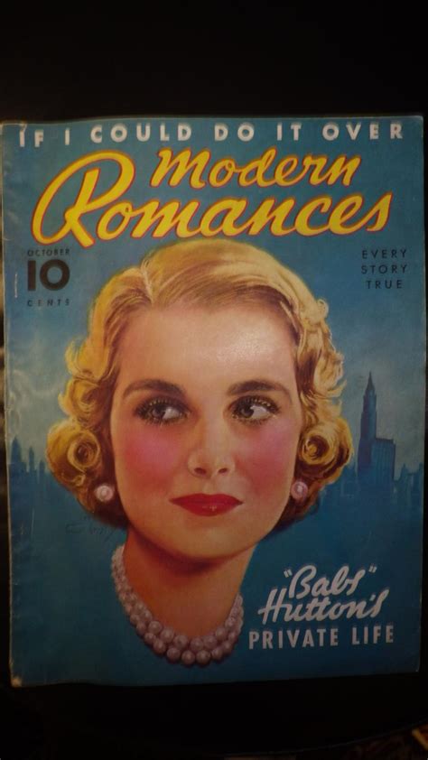 Rare Modern Romances October 1938 Magazine Lovely Color