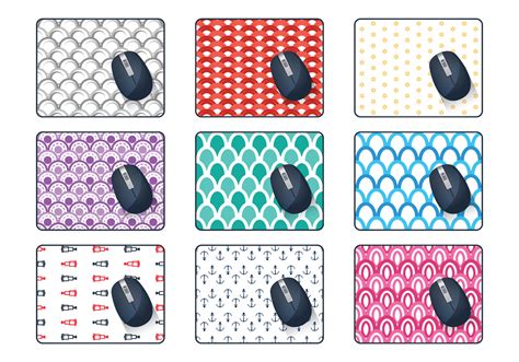 Mouse Pad Pattern Vector 109383 Vector Art At Vecteezy