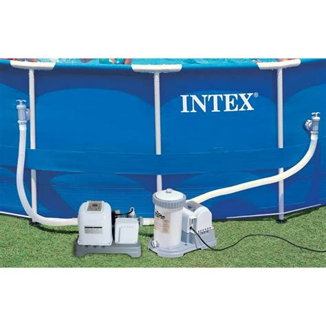 Intex 2500 Gph Filter Pump And Krystal Clear Saltwater Pool System W
