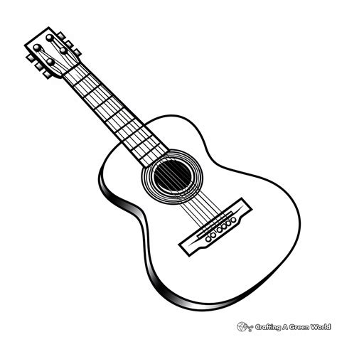 Guitar Coloring Pages Free Printable Coloring Library
