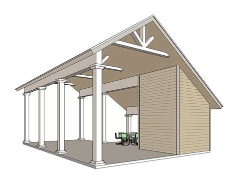 What they are, why you may need one, how to choose the best rv carport for your an rv carport is basically a garage without walls: Carport Plans | RV Carport Plan # 006G-0163 at www.TheGaragePlanShop.com