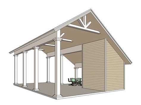 See more ideas about carport, carport with storage, carport designs. Carport Plans | RV Carport Plan # 006G-0163 at www ...
