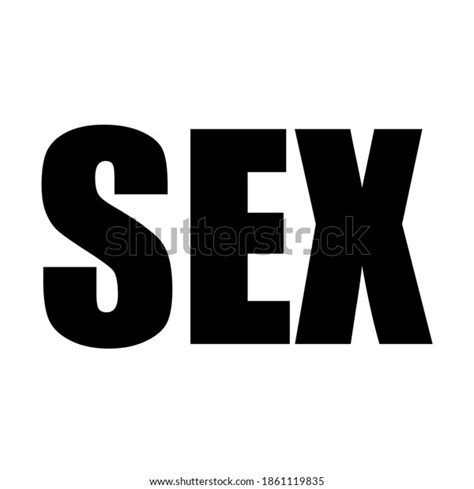 Word Sex Isolated On White Background Stock Vector Royalty Free 1861119835 Shutterstock