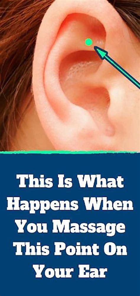 This Is What Happens When You Massage This Point On Your Ear How To