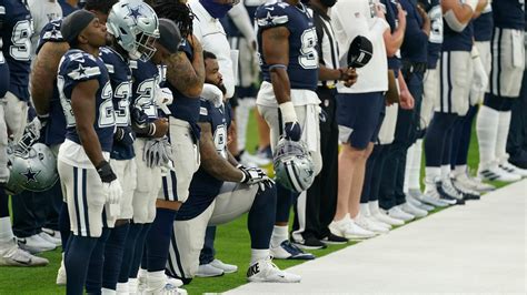 Dallas Cowboys Dontari Poe Is First Player To Kneel During Anthem