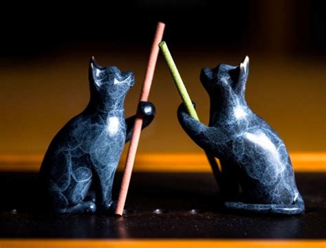 These Brass Kitty Incense Burners Are A Unique T For Cat Lovers
