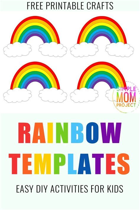 Free Printable Rainbow Templates In Large And Small Free Printable