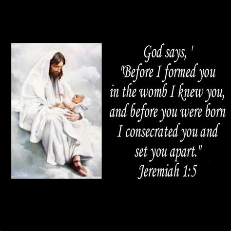 God Says Before I Formed You In The Womb I Knew You And Before You