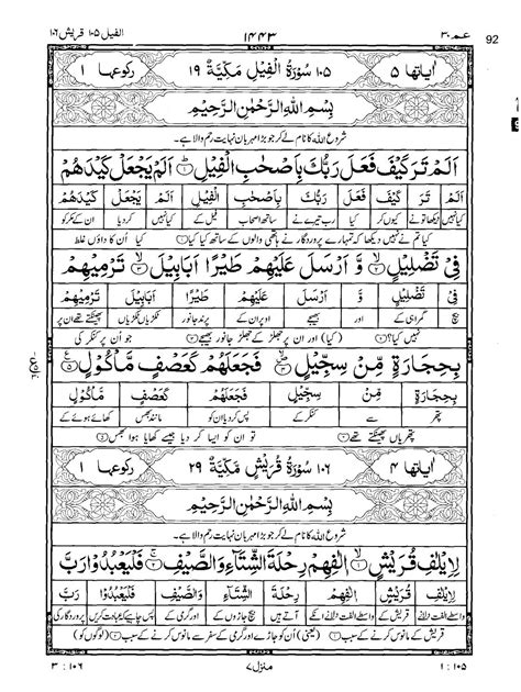 Surah Quraish With Urdu Translation