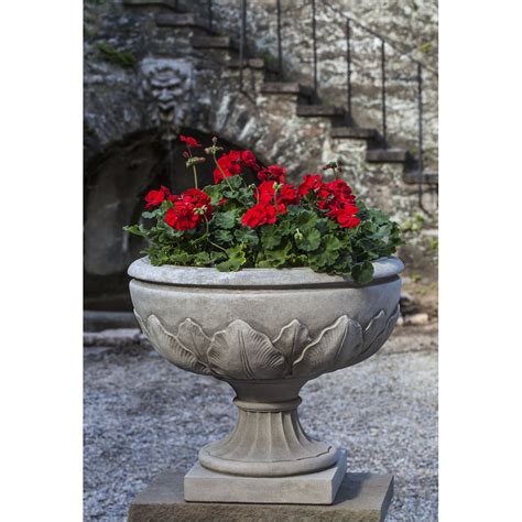 Newport Elms Urn Bowl Cast Stone Planter Kinsey Garden Decor