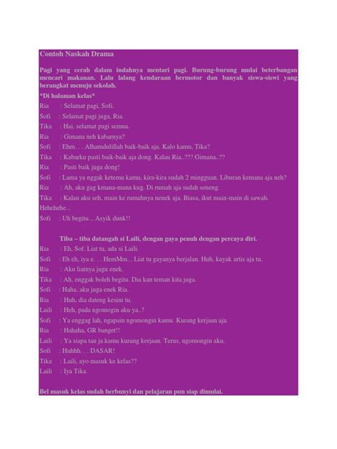 Maybe you would like to learn more about one of these? Contoh Naskah Drama Mtk