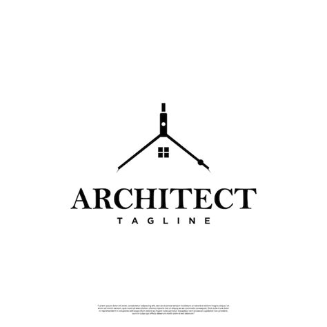 Diseño De Logotipo De Arquitecto Sobre Fondo Aislado Plantilla De Icono