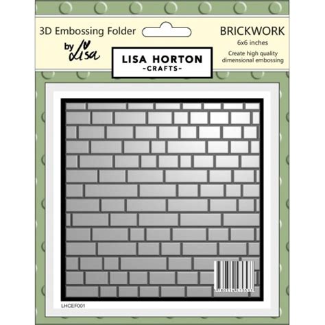 Lisa Horton Crafts 3d Embossing Folder Brickwork