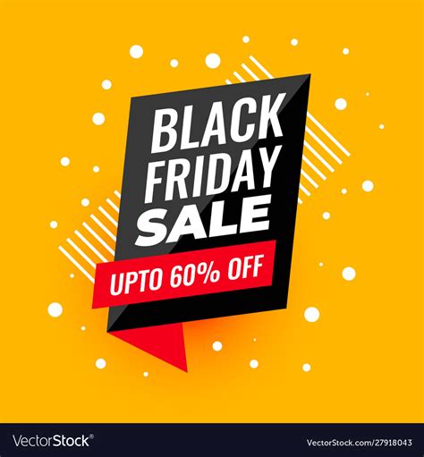 What Prices Can We Predict For Black Friday - Black friday sale banner in yellow background Vector Image