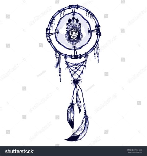 Native American Shamanic Symbol Native American Stock Vector Royalty