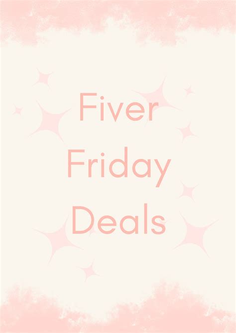 Fiver Friday Deals Etsy Uk