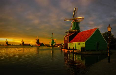 Zaanse Schans Windmills Foto And Bild Europe Benelux Netherlands