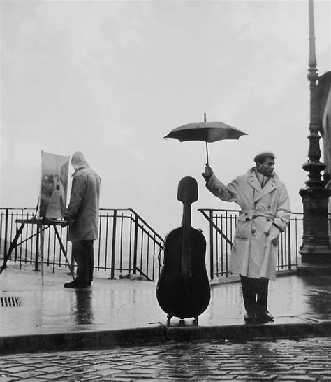 Pin By Marcella On Cello Robert Doisneau Rain Art Black And White