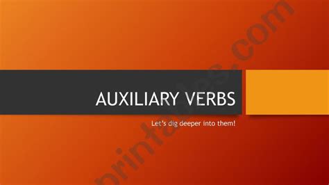 ESL English PowerPoints Auxiliary Verbs