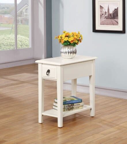 Jeana Side Table White 1 Fred Meyer