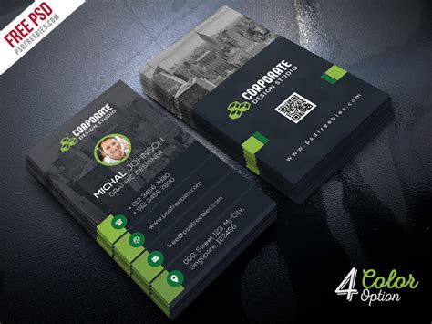 Business cards bear all the important information about your business. Corporate Business Card Template PSD Bundle | PSDFreebies.com