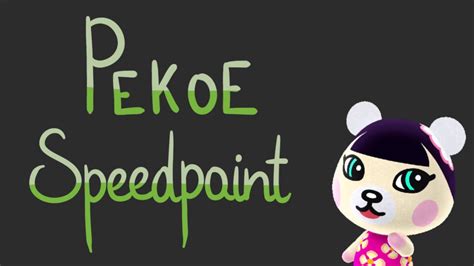 Pekoe Speedpaint Animal Crossing Youtube