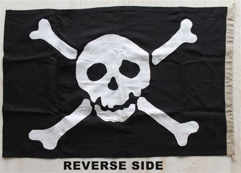 Sewn Authentic Jolly Roger Misc Flags Authentic Jolly