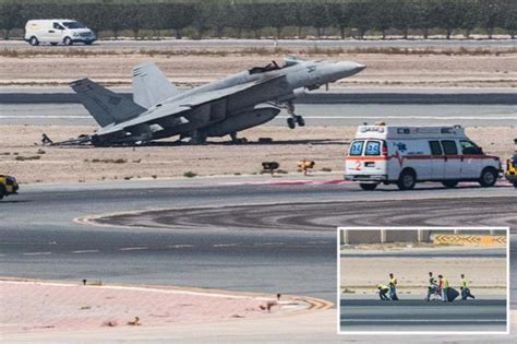 State Of The Art Us Navy F 18 Warplane Crashes After Pilot Ejects At