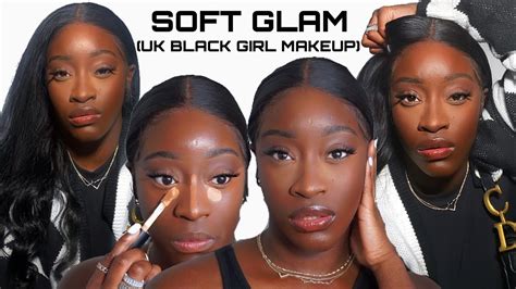 detailed flawless everyday makeup tutorial for dark skin soft glam uk black girl makeup